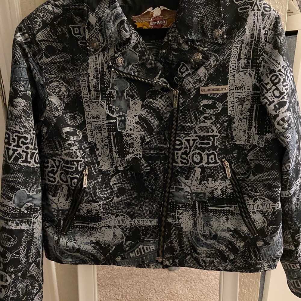 Harley Davidson Biker Jacket. Brand new never worn. Full front zipper.